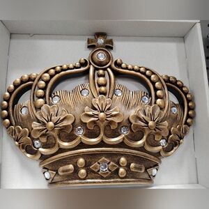 New Ornate Gold Crown Wall Decor